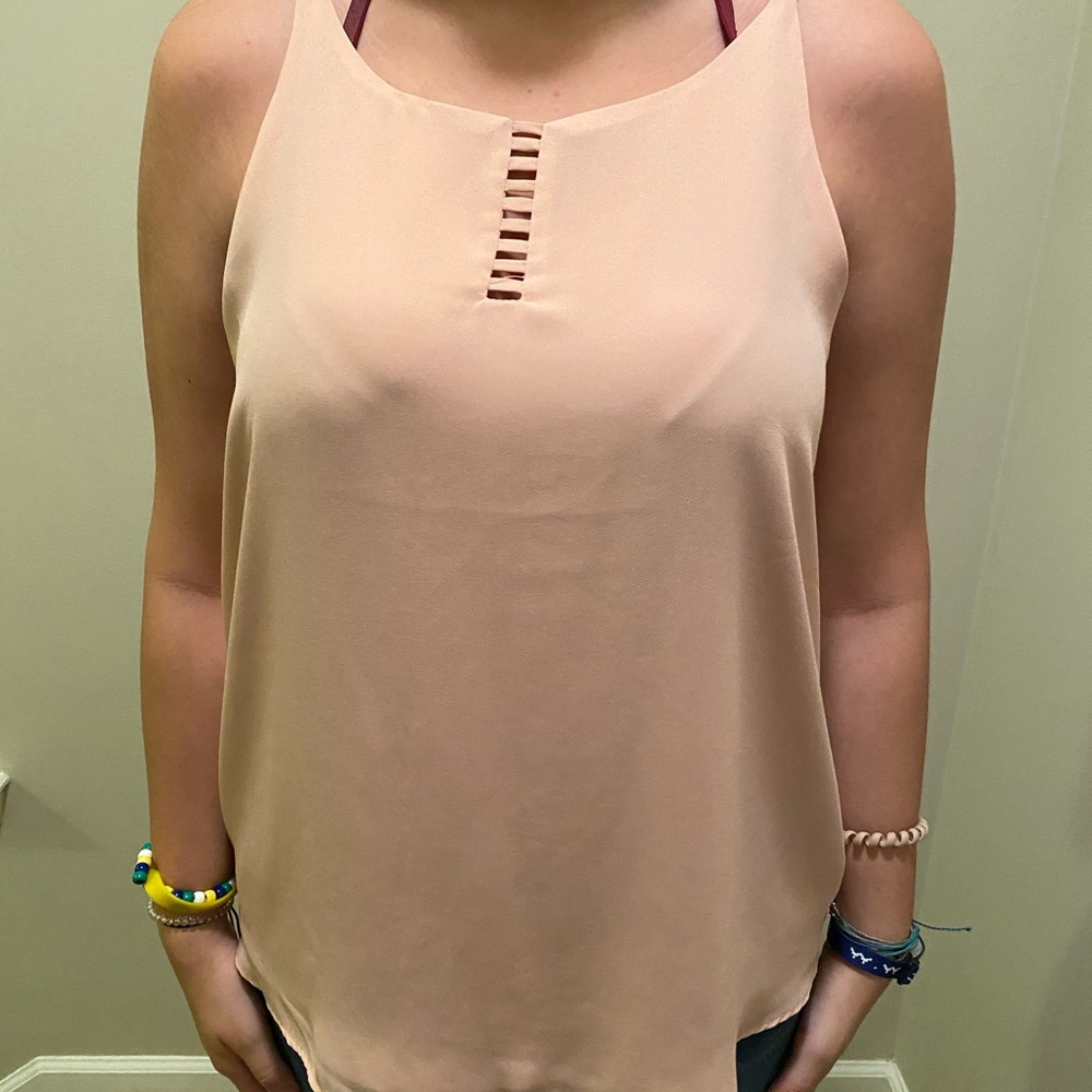 Blouse tank top with design